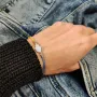 Серебряный браслет SilverBreeze с фианитами (2133865) 17-20