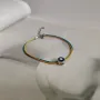Серебряный браслет SilverBreeze с эмалью (2134008) 18-21