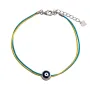 Серебряный браслет SilverBreeze с эмалью (2134008) 18-21