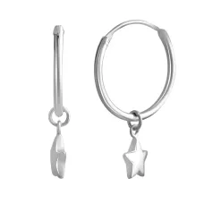 Серебряные серьги SilverBreeze без камней (2134725)