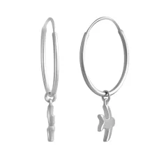 Серебряные серьги SilverBreeze без камней (2134732)