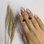 Серебряные серьги SilverBreeze с кораллом (2136132)