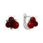 Серебряные серьги SilverBreeze с кораллом (2136132)