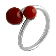 Серебряное кольцо SilverBreeze с кораллом (2136309) 18