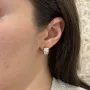 Серебряные серьги SilverBreeze с фианитами (2136422)