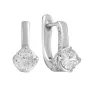 Серебряные серьги SilverBreeze с фианитами (2136453)