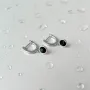 Серебряные серьги SilverBreeze с эмалью (2137160)