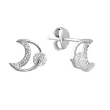 Серебряные серьги SilverBreeze с фианитами (2137573)