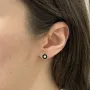 Серебряные серьги SilverBreeze с эмалью (2137863)