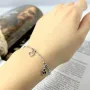 Серебряный браслет SilverBreeze с фианитами (2137924) 17-20