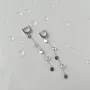 Серебряные серьги SilverBreeze с фианитами (2138747)