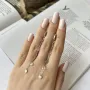 Серебряные серьги SilverBreeze с фианитами (2138747)