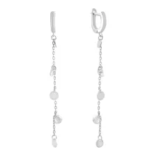 Серебряные серьги SilverBreeze с фианитами (2138747)
