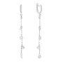 Серебряные серьги SilverBreeze с фианитами (2138747)
