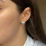 Серебряные серьги SilverBreeze с фианитами (2138761)