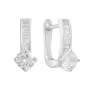 Серебряные серьги SilverBreeze с фианитами (2138778)