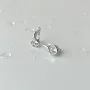 Серебряные серьги SilverBreeze с фианитами (2138808)