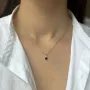 Серебряная подвеска SilverBreeze с гранатом 0.595ct (2140054)