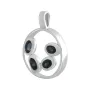 Серебряная подвеска SilverBreeze с сапфиром 0.188ct (2140078)