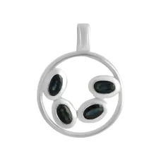 Серебряная подвеска SilverBreeze с сапфиром 0.188ct (2140078)