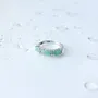 Серебряное кольцо SilverBreeze с натуральным изумрудом 1.589ct фианитами (2140696) 18