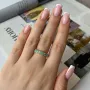 Серебряное кольцо SilverBreeze с натуральным изумрудом 1.589ct фианитами (2140696) 18