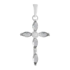 Серебряный крестик SilverBreeze с топазом Лондон Блю 2.529ct фианитами (2140993) Серебряный крестик SilverBreeze с топазом Лондон Блю 2.529ct фианитами (2140993)