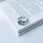Серебряное кольцо SilverBreeze с аквамарином nano 1.647ct (2141310) 17