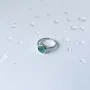 Серебряное кольцо SilverBreeze с аквамарином nano 1.717ct (2141464) 17