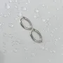 Серебряные серьги SilverBreeze с фианитами (2143093)