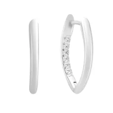 Серебряные серьги SilverBreeze с фианитами (2143093)
