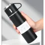 Подарочный набор RIAS Vacuum Flask Set Термос с 3 чашками 0.5L Black (3_02997)