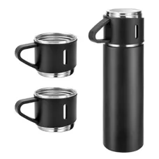 Подарочный набор RIAS Vacuum Flask Set Термос с 3 чашками 0.5L Black (3_02997) Подарочный набор RIAS Vacuum Flask Set Термос с 3 чашками 0.5L Black (3_02997)