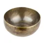 Тибетська співоча чаша Singing bowl Ручна холодна ковка 23,3/23,3/11,5 см Бронзовий (27410)