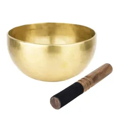 Тибетська співоча чаша Singing bowl Ручна холодна ковка 20,5/20,5/9,5 см Бронза матова (27402) Тибетська співоча чаша Singing bowl Ручна холодна ковка 20,5/20,5/9,5 см Бронза матова (27402)