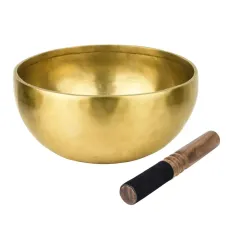 Тибетська співоча чаша Singing bowl Ручна холодна ковка 23,3/23,3/10,6 см Бронза матова (27405) Тибетська співоча чаша Singing bowl Ручна холодна ковка 23,3/23,3/10,6 см Бронза матова (27405)