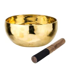 Співоча чаша Тибетська Singing bowl Ручна холодна ковка 24/24/11.7 см Бронза полірована (27398) Співоча чаша Тибетська Singing bowl Ручна холодна ковка 24/24/11.7 см Бронза полірована (27398)