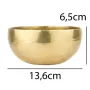 Співоча чаша Тибетська Singing bowl Ручна холодна ковка 13.6/13.6/6.5 см Бронза матова (26562)