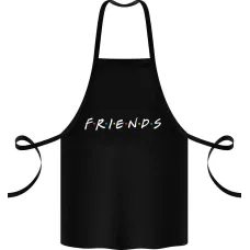 Фартук с принтом Кавун Friends 68 см Черный (1427862526)