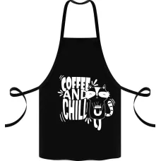 Фартук с принтом Кавун Coffe and chill 68 см Черный