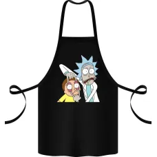 Фартук с принтом Кавун Look Morty 68 см Черный