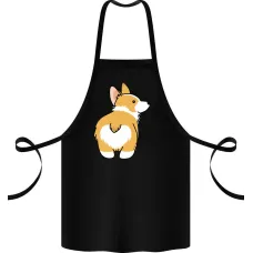Фартук с принтом Кавун Corgi back 68 см Черный