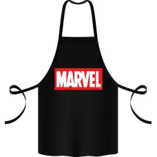 Фартук с принтом Кавун Marvel 68 см Черный