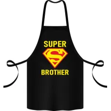 Фартук с принтом Кавун Super brother 68 см Черный