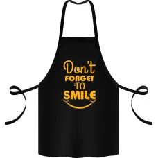 Фартук с принтом Кавун Dont forget to smile 68 см Черный