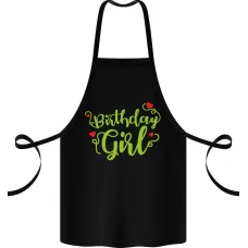 Фартук с принтом Кавун Birthday girl 68 см Черный