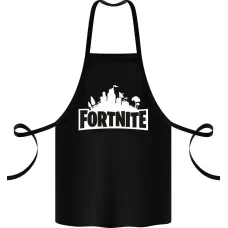 Фартук с принтом Кавун Fortnite 68 см Черный (1530746089)