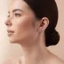 Золотые серьги - пусеты Сердечки с фианитами с08443 Оникс