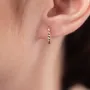 Серьги - пусеты Mona в желтом золоте mini c08380 Оникс