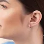 Серьги - пусеты Mona в желтом золоте mini c08380 Оникс